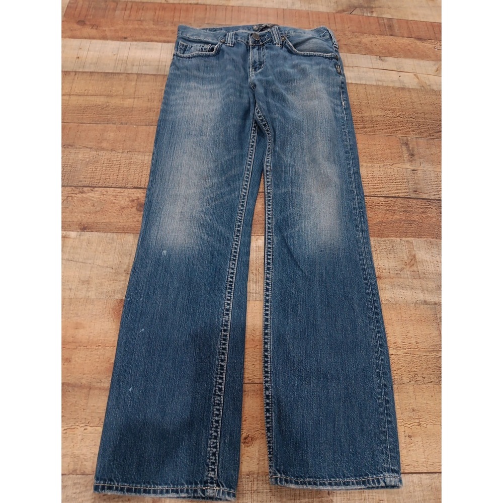 SILVER Jeans Men's NASH Straight Leg Denim Blue Jeans | Size 31 x 32 (2430)